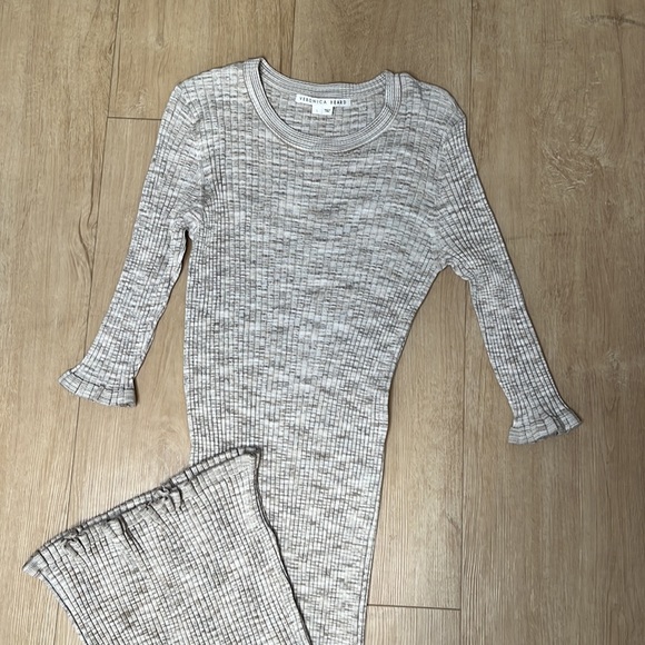 VERONICA BEARD Richie Rib Three Quarter Sleeve Dress, SIZE LARGE NEW. 0554 - Picture 6 of 7